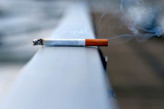 smoking cigarette
