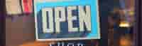 retail store open sign