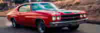 red classic car