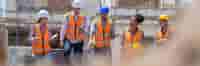 Commercial builders walking a job site