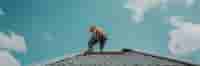 Man Repairing Roof for Insurance