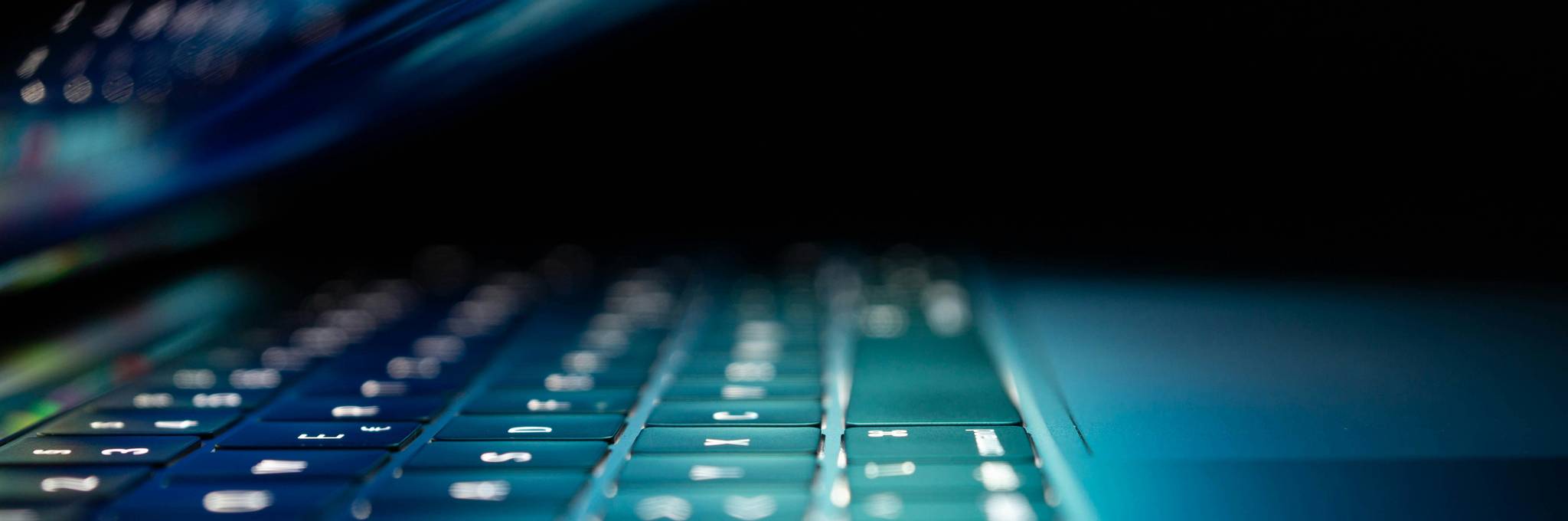 laptop half closed