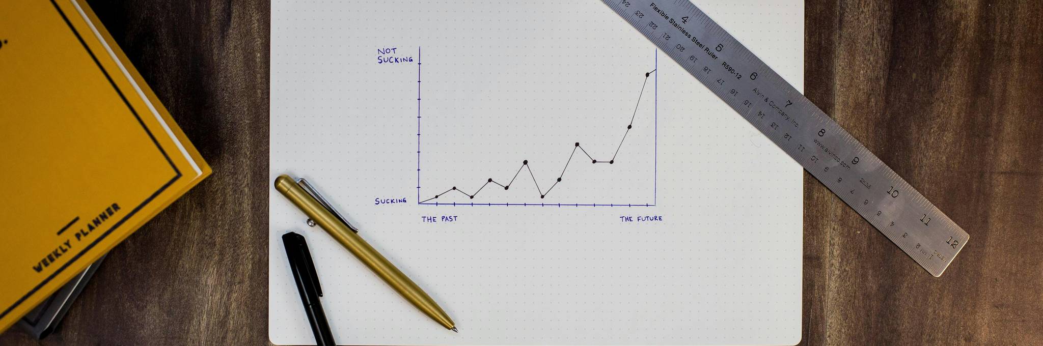 Rising graph over time