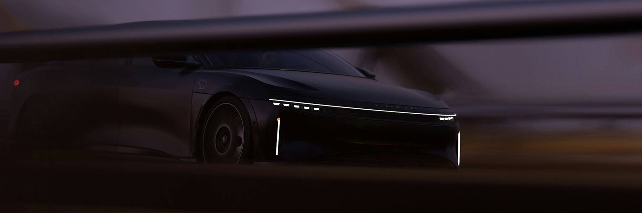 electric car driving