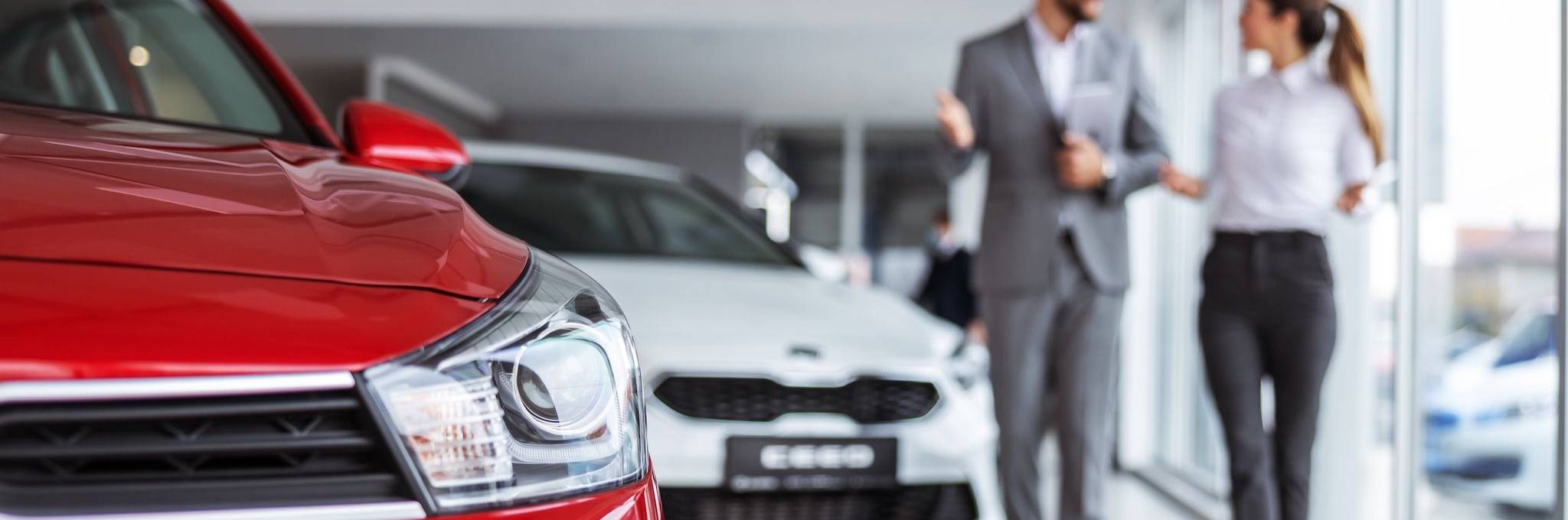 Dealership showroom with Salespeople
