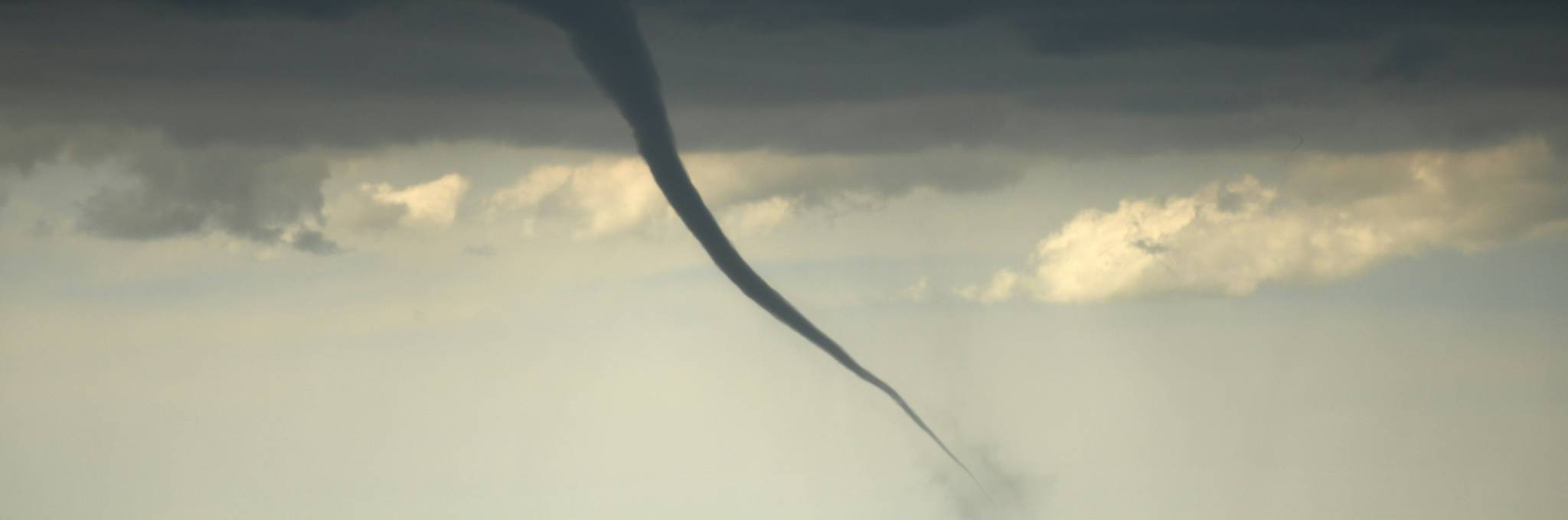 tornado in field